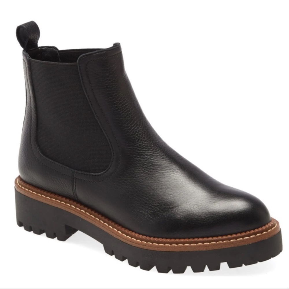 NEW Caslon Miller chelsea boots size 8.5 black pull on style